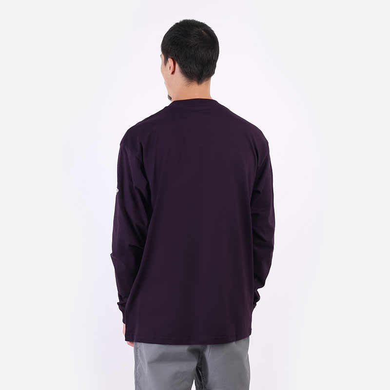 Мужская футболка Carhartt WIP L/S Kaganatcult T-Shirt (I029630-dark iris)  - цена, описание, фото 5
